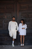 The 190 Light Unfinished Sweater (Ivory)